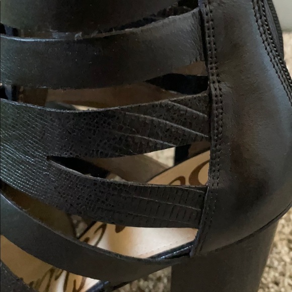 NWT Sam Edelman Leather Cage Sandal - Picture 3 of 4